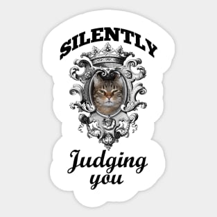 Silently judging you Sticker